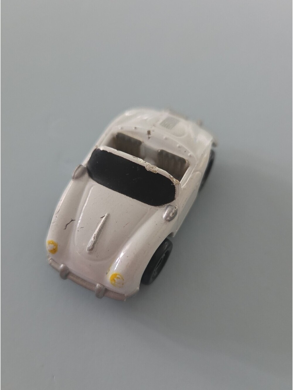 Vintage 1980's Funrise Micro Machines Style PORSCHE 356 SPEEDSTER White Car